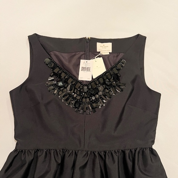 Kate Spade Embellished Cupcake Dress Take a Walk on the Wild Side Black Sz14 NWT - Picture 13 of 16